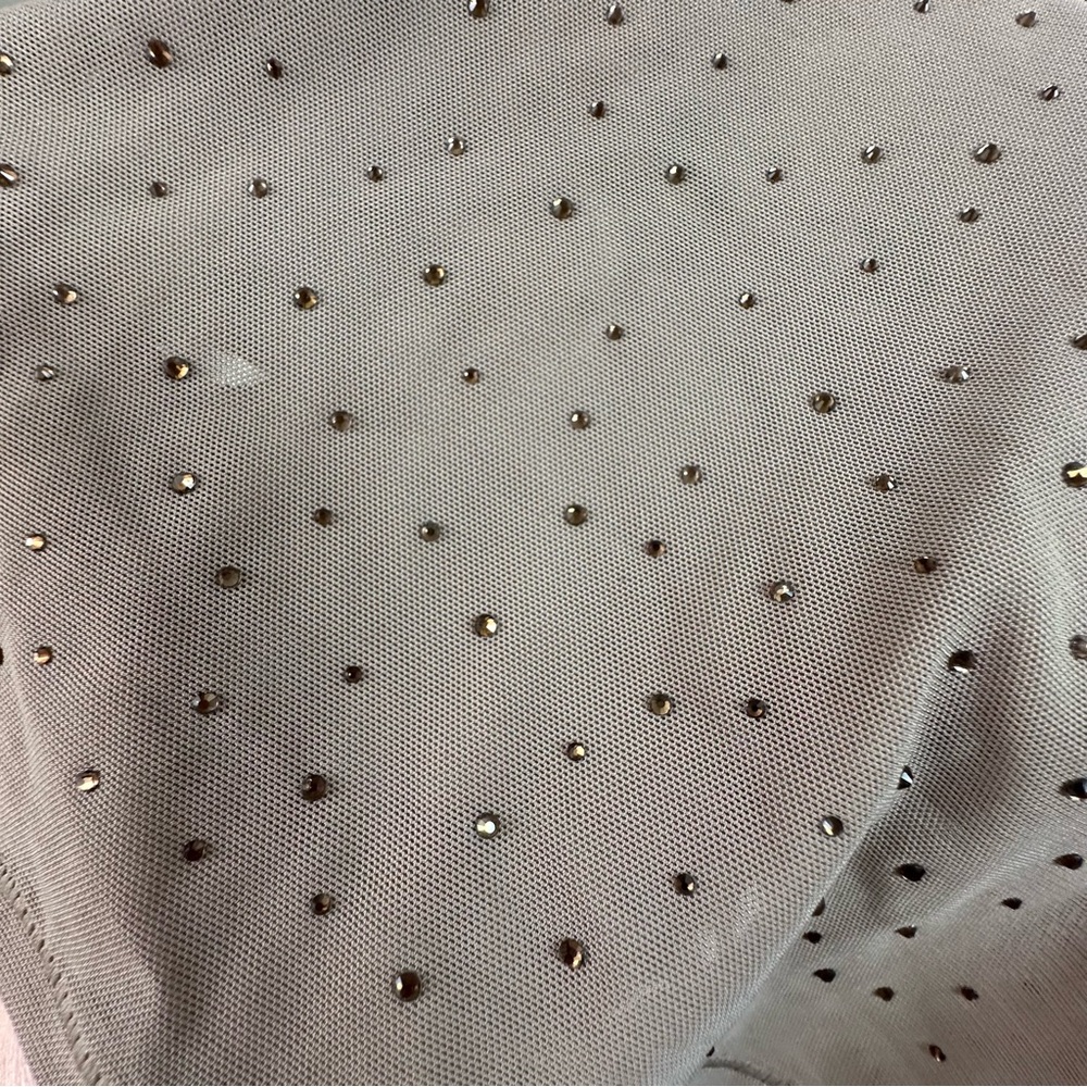SKIMS Desert Brown/TanMesh Sparkling Rhinestones Drawstring Coverup Pants NWT 3X - Picture 9 of 16
